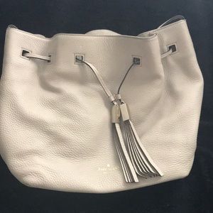 Kate Spade Leather Satchel Bag - Gray (G)